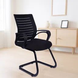 kursiwala Vista mesh mid back ergonomic Fabric Office Visitor Chair image 1