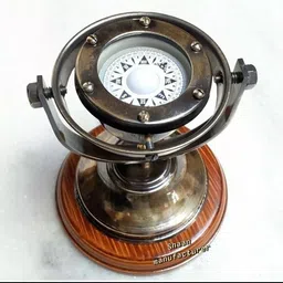 shaan manufacturer Antique Vintage Ship Compass Binnacle Gimb Floating Dial Nautical Marine Decor Compass-picture-10