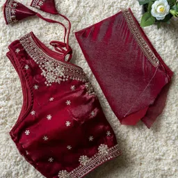 modern mughals V-Neck Women Blouse image 3