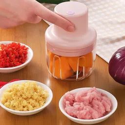 prigeedim Mini USB Rechargeable Electric Garlic Chopper Electric Chopper image 3
