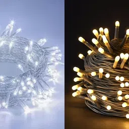 nkxik 40 LEDs 12 m Multicolor Steady String Rice Lights image 1