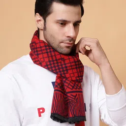 Lebami Checkered Men Muffler image 2