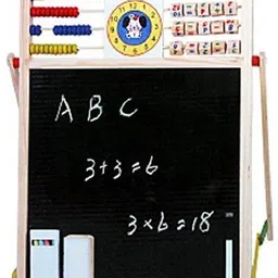 niyamat Magnetic Wooden Multipurpose Double-Sided Writing, Drawing Board image 2