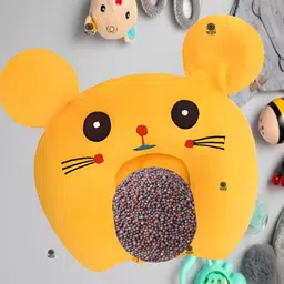 white bubble Rai Pillow Velvet, Baby Head Shaping Takiya Soft Pillow Infant Mustard Seeds Toons & Characters Baby Pillow Pack of 1-picture-22