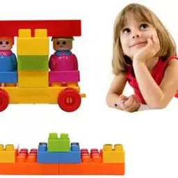 croco DIY Plastic Building Blocks for kids 3+ years 40 pieces (Multicolor) image 2