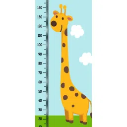 wens Giraffe & Clouds In Multicolour Height Chart image 1