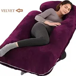 anita J Shape Microfibre Solid Pregnancy Pillow Pack of 1-picture-25