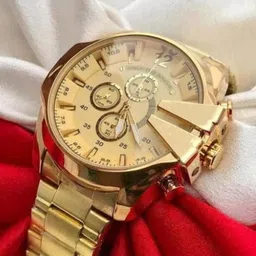 alneha Analog Watch - For Boys Analog Watch - For Boys Gold Dial Analog Chronograph Watch for Men-picture-15