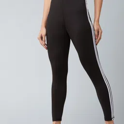 daluci Striped, Solid Women Black, White Tights-picture-20