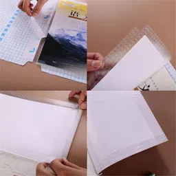 criyale Transparent Sticker Book Cover Sticker Plastic Cover for Notebook Binding Cover Book Cover image 3