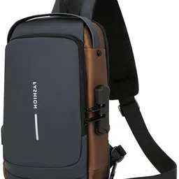 bsvr Small 2 L Laptop Backpack Stylish Cross Sling Bag with USB Port & Security Lock Perfect for Travel_BS275 image 1