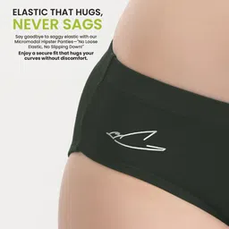 freecultr Pack of 3 Women Hipster Black, Green, Maroon Panty image 5