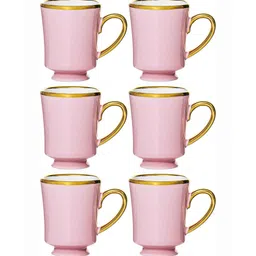 roxx Porcelain Coffee/Tea Gold Design Mug Set of 6pcs image 3