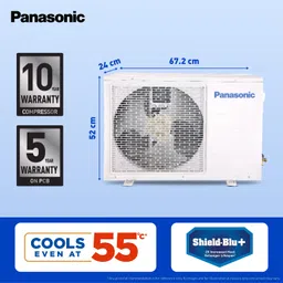 panasonic 2025 Model 1 Ton 4 Star Split Inverter AC with Wi-fi Connect- White image 5
