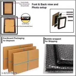 abhay & nirbhay store 6 Pc photo Frame A4 size 12 inch wodden image 4