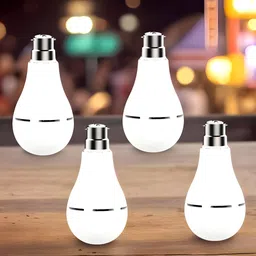 Charging Bulb 9W LED 1200mAh battery 4 hrs emergency light Pack of 4 bulbEY350 4 hrs Bulb Emergency Light-image-90