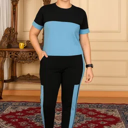 linsor fashion Striped Women Track Suit image 2