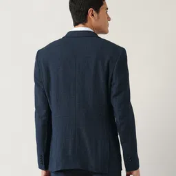 arrow Men Checkered Single Breasted Formal Blazer image 5
