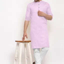 vinaari Men Cotton Blend Kurta Pyjama Set-picture-17