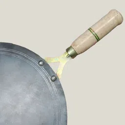 dosa tawaa WITH FREE LIGHTER AND KNIFE TAWA,POTPAN Tawa 28 cm diameter image 3