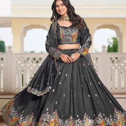 pedr trends Embroidered Semi Stitched Lehenga Choli-picture-12