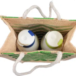 sunesh creation Jute Wine Bottle Gift Bag image 2