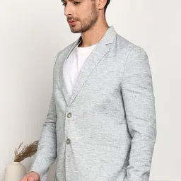 fubar Men Striped Single Breasted Wedding Blazer image 2