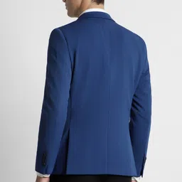 peter england Men Solid Single Breasted Casual Blazer image 2