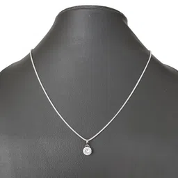 fashioncraft Single stone Trendy stylish pendant for women and girls Silver Alloy-picture-16