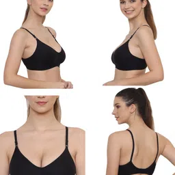 stogbull Pack of 2 Women Full Coverage Non Padded Bra image 2