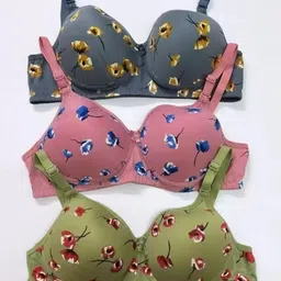 stockton Pack of 3 Women T-Shirt Lightly Padded Bra-picture-23