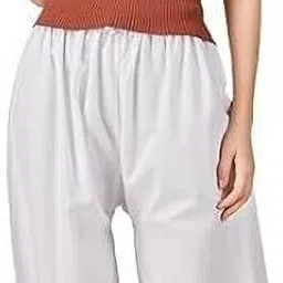 srisaras Cotton Blend Solid Women ["Black","White"] Salwar image 4