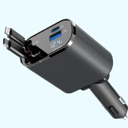 evaaenterprises 120 W Qualcomm Certified Turbo Car Charger image 1