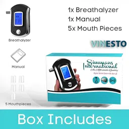 vinesto Breathalyzer Alcohol Tester –Fast&Accurate BAC Meter with LCD & 3 Free Batteries Analytical Scale image 5