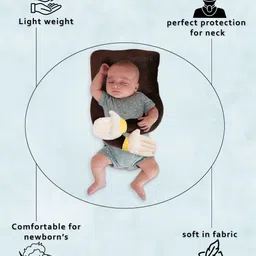 synlark Pillow Cotton Solid Baby Pillow Pack of 1 image 4