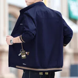 futse peno Men Solid, Colorblock Casual Jacket image 3