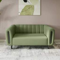 godrej interio Paramount Fabric 2 Seater Sofa in Green Colour-picture-15