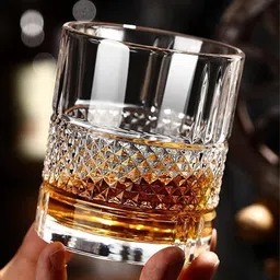 b7 creations Crystal Whiskey Glass Set Glass Water/Juice Glassp Glass Set Whisky Glass image 2