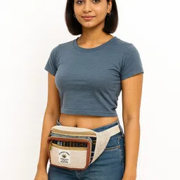 25DEGREE N Hemp Waist Unisex Waist bag-Crossbody bag(Color may vary a bit based on availability) image 5