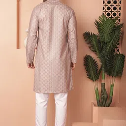 jompers Men Cotton Blend Kurta Pyjama Set image 2