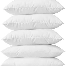 liponos LUXURY Polyester Fibre Solid Sleeping Pillow Pack of 5 image 2