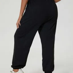 dockstreet Women Solid Black Track Pants-picture-35