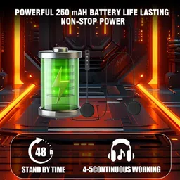 MOTO GENIUS BT11 Rechargeable Bluetooth Helmet Headset - Hands-Free, 5 Hours Playtime Smart Headphones image 4