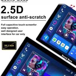 sound boss Androidify 4th Gen 10.1 Inch Diamond Qled Side Knob (2GB/32GB) Android Car Stereo image 3