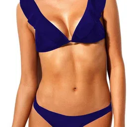 aayanbaby Solid Women Black Swimsuit-picture-22