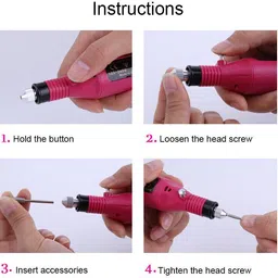 as tool center Electric Mini Grinder Polishing Tool Machine Set or Manicure Pedicure Nail Art Tool AC 220V, 50Hz Rotary Bit Set image 4