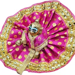 nini 0 to 1 No Kanha JI Laddu Gopal Ji Designer 12 Dress combo (Random Color) Dress image 2