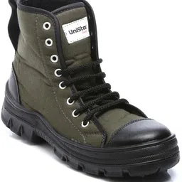 unistar High Ankle Riding Boots for Hiking & Trekking | Mild Waterproof Protection Boots For Men image 2