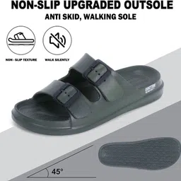 doctor extra soft Men's Classic Cushion Sliders/Slippers with Adjustable Buckle Strap Adult D-505 Men Slides image 5