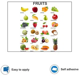wallzone 80 cm Healthy Fruits Removable Sticker image 5